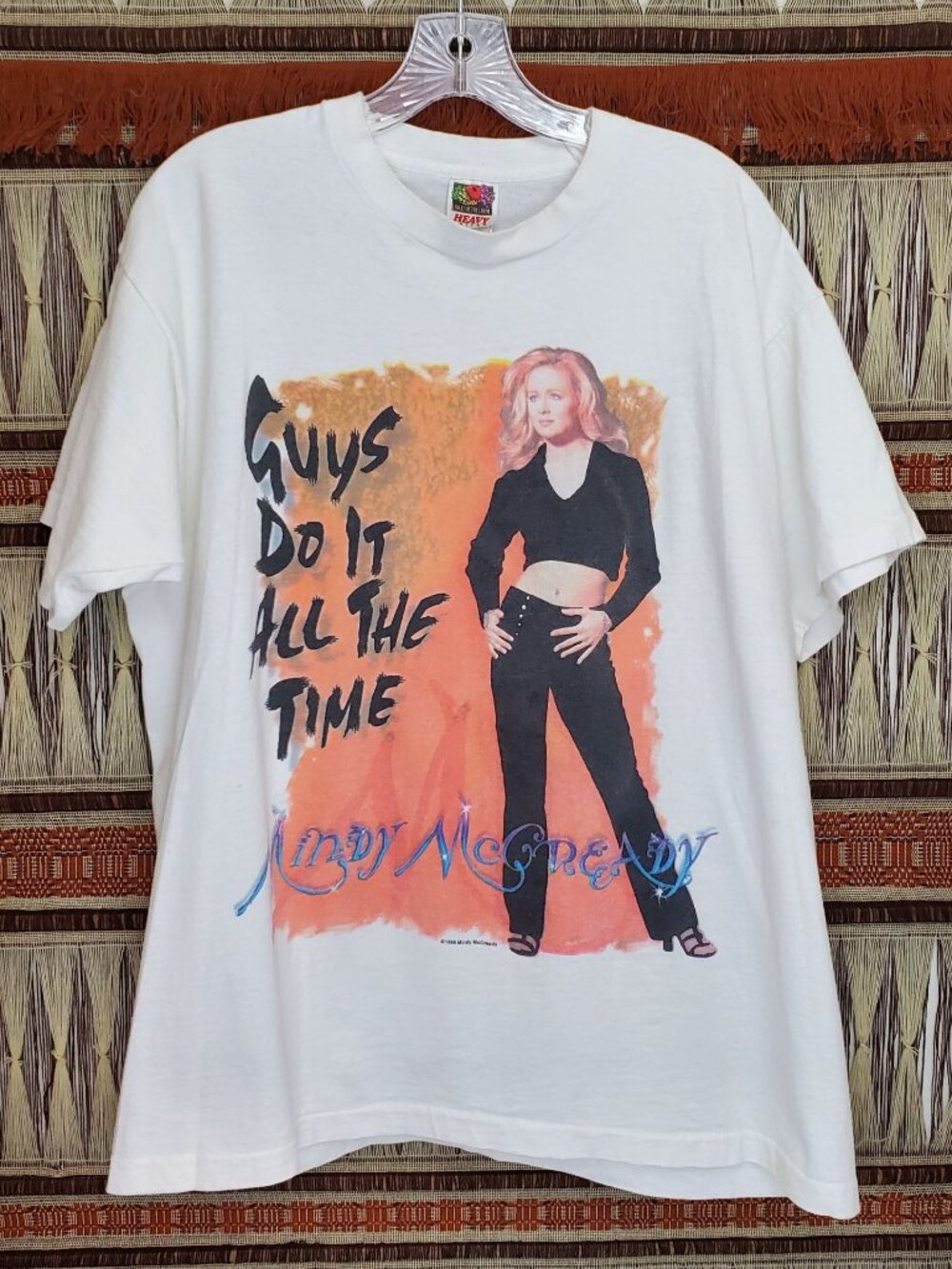 Mindy McCready vintage 90's single stitch Guys Do It All The Time promo tee